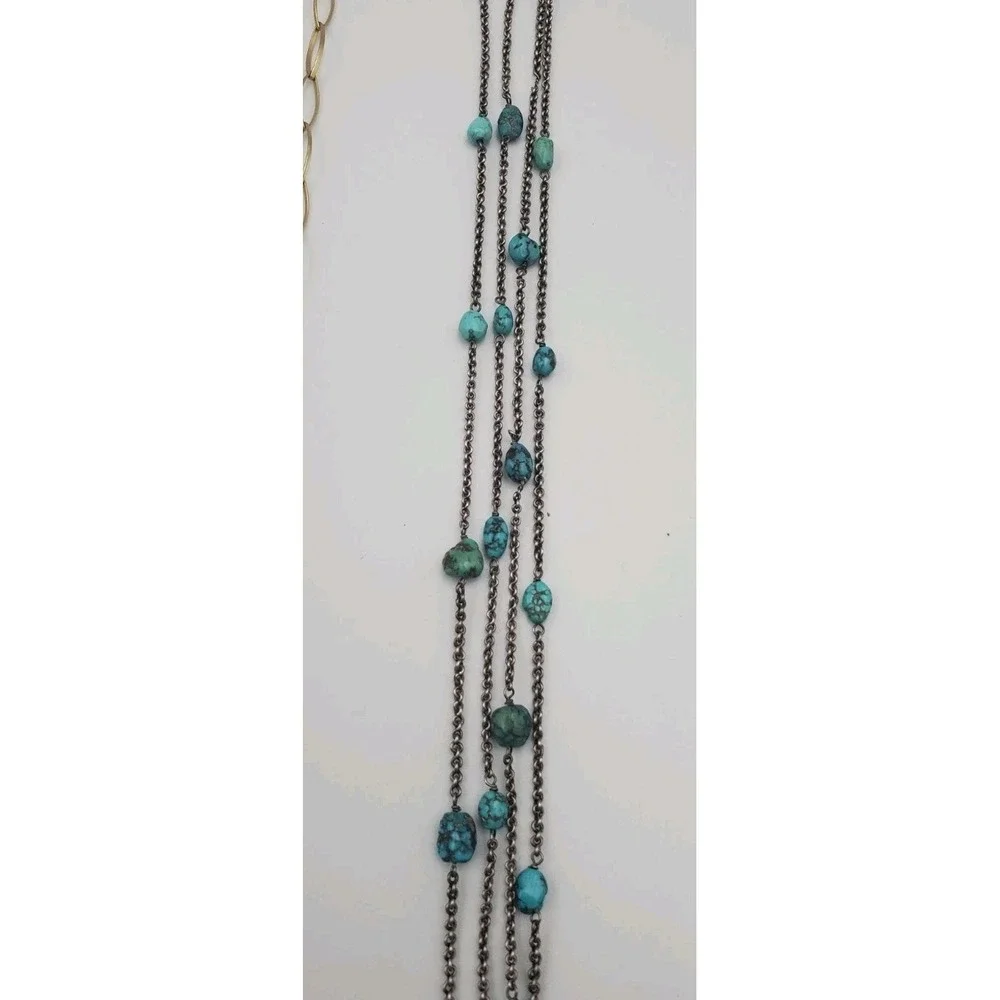 Vintage-Now Necklace Lot 8 Necklaces Teal And Faux Turquoise Estate Jewelry Find